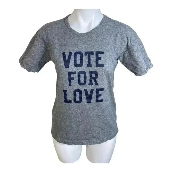 J. Crew Vote for Love tshirt 2024 election size small - Picture 1 of 4